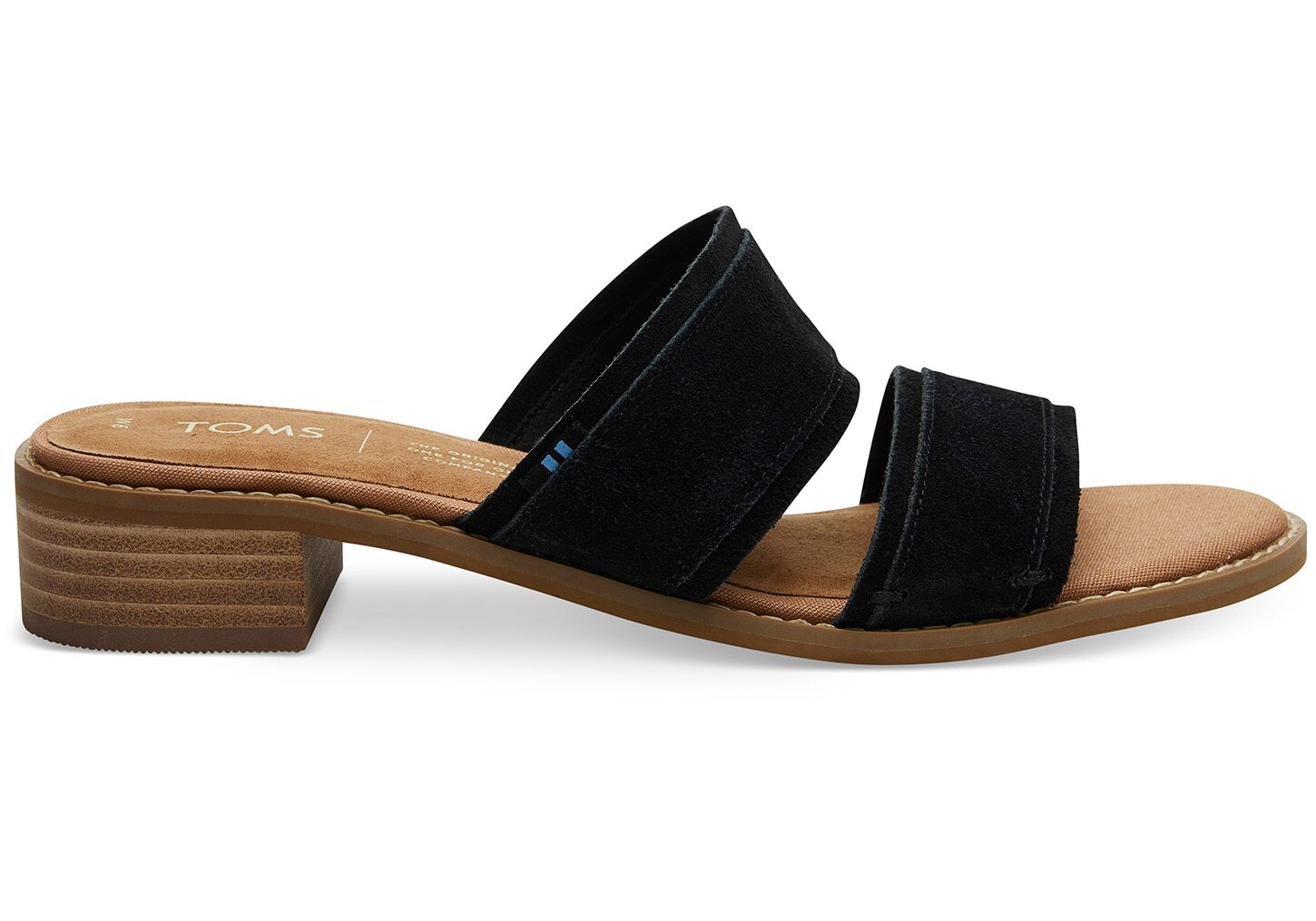 Toms Mariposa Suede - Womens Sandals - Black - NZ - 567480WYN